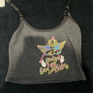 Boys lie cropped tank